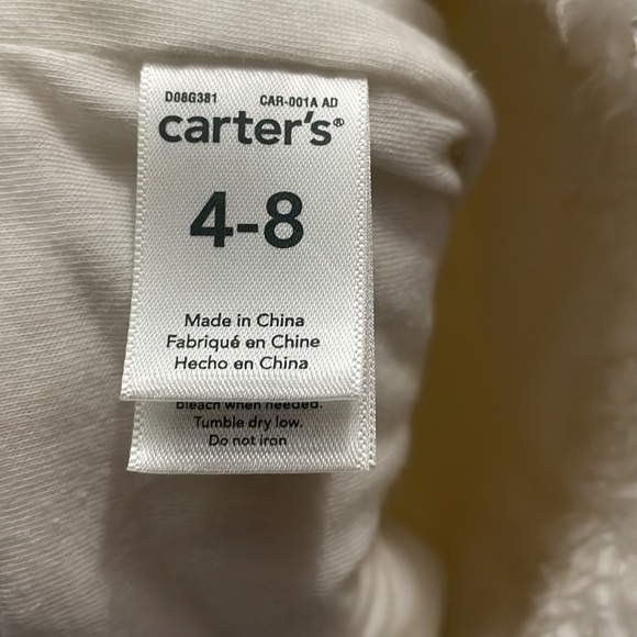 CARTERS UEC Lot of 2 girls winter hats beanies pink white used knit Sherpa - Picture 7 of 9